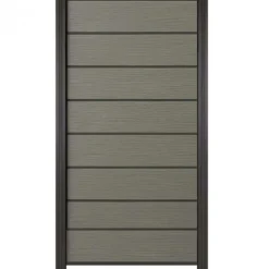 C-Wood Zelfbouw schutting composiet Modular co-ex grijs - antraciet alu accessoires (90 x 180 cm)