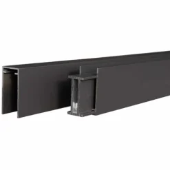 Hot C-Wood Zelfbouw schutting verticaal Rhombus Double wit - antraciet alu accessoires (170 x 180 cm