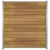 Outlet C-Wood Zelfbouw schutting hardhout Mix & Match Ipé - blank alu accessoires (180 x 200 cm)