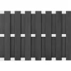 Clearance C-Wood Zelfbouw schutting composiet Bari antraciet met blank alu accessoires (180 x 123 cm)