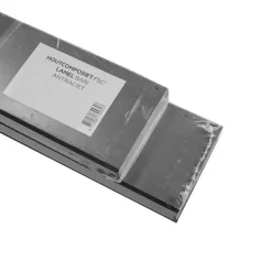 Clearance C-Wood Zelfbouw schutting composiet Bari antraciet met blank alu accessoires (180 x 123 cm)