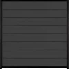 Clearance C-Wood Zelfbouw schutting composiet Modular antraciet - zwart alu accessoires (180 x 180 cm)