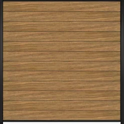 Discount C-Wood Zelfbouw schutting hardhout Mix & Match Thermo Fraké - zwart alu accessoires (180 x 180 cm)