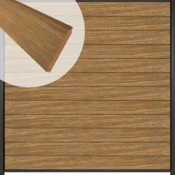 Best C-Wood Zelfbouw schutting hardhout Mix & Match Thermo Fraké - antraciet alu accessoires (180 x 180 cm)