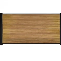 Sale C-Wood Zelfbouw schutting hardhout Mix & Match Ipé - zwart alu accessoires (180 x 90 cm)