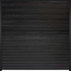 C-Wood Zelfbouw schutting composiet Rhombus Double zwart - zwart alu accessoires (180 x 180 cm)