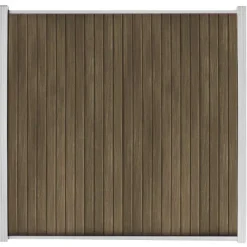 Hot C-Wood Zelfbouw schutting verticaal Rhombus Double ipé - wit alu accessoires (170 x 180 cm)