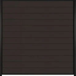 Discount C-Wood Zelfbouw schutting composiet Mix & Match antraciet - zwart alu accessoires (180 x 180 cm)