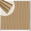 C-Wood Zelfbouw schutting verticaal Rhombus Triple teak - wit alu accessoires (170 x 180 cm)