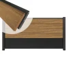 Discount C-Wood Zelfbouw schutting hardhout Mix & Match Thermo Fraké / antraciet - antraciet alu accessoires (180 x 90 cm)