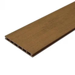 Hot C-Wood Zelfbouw schutting composiet Modular bruin gevlamd - wit alu accessoires (180 x 97 cm)