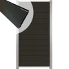 Outlet C-Wood Zelfbouw schutting composiet Mix & Match antraciet - blank alu accessoires (90 x 180 cm)