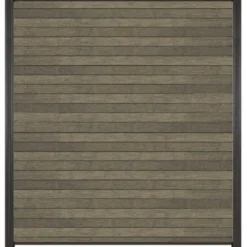 Best C-Wood Zelfbouw schutting composiet Rhombus Double grijs - antraciet alu accessoires (180 x 200 cm)