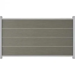 Sale C-Wood Zelfbouw schutting composiet Modular co-ex grijs - blank alu accessoires (180 x 97 cm)