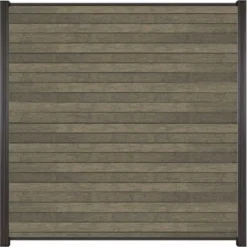 C-Wood Zelfbouw schutting composiet Rhombus Double grijs - antraciet alu accessoires (180 x 180 cm)