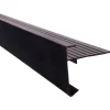 Sale TrendHout Daktrim aluminium zwart recht 250 cm (35 mm)