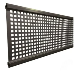 Sale Elephant Deco lamel aluminium antraciet rooster Modular systeem met antraciet frame (180 x 21 cm)