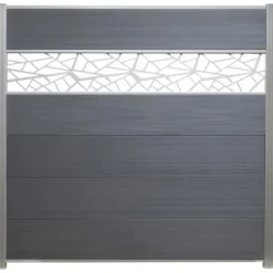 Best C-Wood Deco lamel Como blank aluminium - Diagonaal (180 x 30 cm)