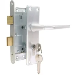 Best HomingXL Deurbeslag voor tuindeur - Aluminium - complete set met 3 sleutels