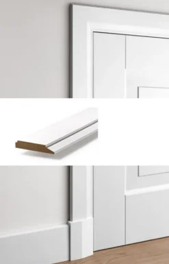 Online Austria Deurlijst BR3 gegrond wit 248,6 x 7 x 1,2 cm (5 lengtes)