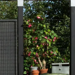 Best Plus Danmark Draadmat staal - Cubic recht zwart (90 x 180 cm)