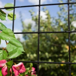 Best Plus Danmark Draadmat staal - Cubic recht zwart (90 x 180 cm)