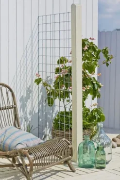 Outlet Plus Danmark Draadmat staal - Cubic recht zwart (90 x 180 cm)