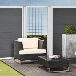 Hot Elephant Draadscherm Forte aluminium kader met zwart draad (90 x 180 cm)