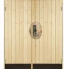 Sale Plus Danmark Dubbele dichte deur incl. kozijn en beslag - Rechtsdraaiend - Onbehandeld - 151,2 x 197,8 cm