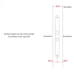 Sale Plus Danmark Dubbele dichte deur incl. kozijn en beslag - Rechtsdraaiend - Onbehandeld - 151,2 x 197,8 cm