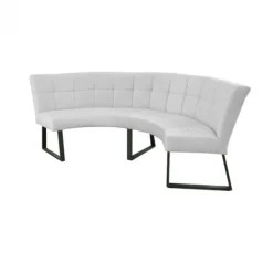 Discount HomingXL Eetkamerbank - Amsterdam - stof Element steengrijs 24 - geschikt voor tafel 150 cm