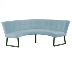 Discount HomingXL Eetkamerbank - Amsterdam - stof Element lichtblauw 16 - geschikt voor tafel 150 cm