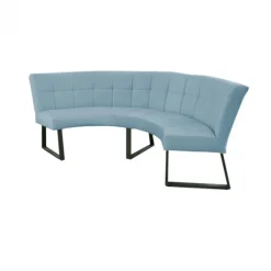 Discount HomingXL Eetkamerbank - Amsterdam - stof Element lichtblauw 16 - geschikt voor tafel 150 cm