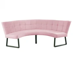 Best HomingXL Eetkamerbank - Amsterdam - stof Element lichtroze 18 - geschikt voor tafel 130 cm