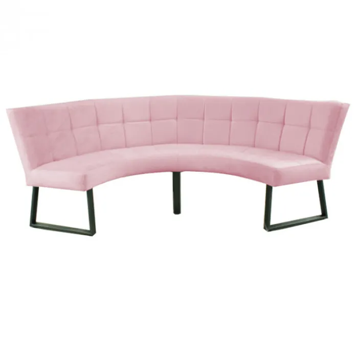 Best HomingXL Eetkamerbank - Amsterdam - stof Element lichtroze 18 - geschikt voor tafel 130 cm