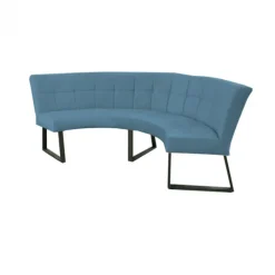 Discount HomingXL Eetkamerbank - Amsterdam - stof Element petrol 14 - geschikt voor tafel 130 cm