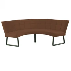 Best HomingXL Eetkamerbank - Amsterdam - stof Element donkerbruin 25 - geschikt voor tafel 150 cm