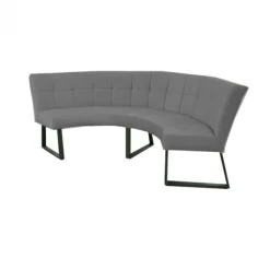 Clearance HomingXL Eetkamerbank - Amsterdam - stof Element cementgrijs 23 - geschikt voor tafel 130 cm