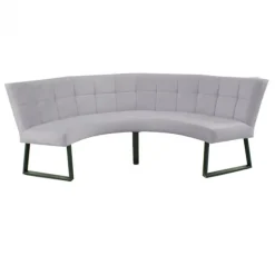 Best HomingXL Eetkamerbank - Amsterdam - stof Element grijs 03 - geschikt voor tafel 130 cm