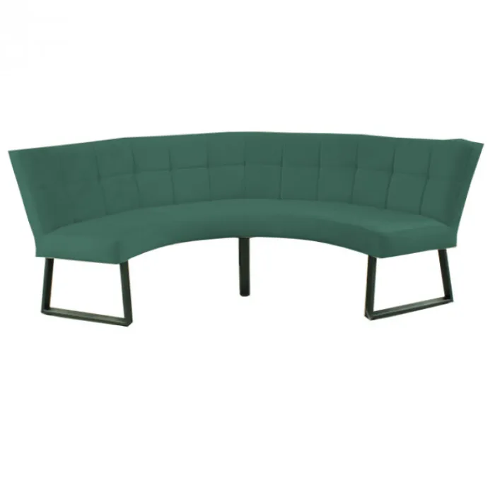 Clearance HomingXL Eetkamerbank - Amsterdam - stof Element bosgroen 20 - geschikt voor tafel 150 cm