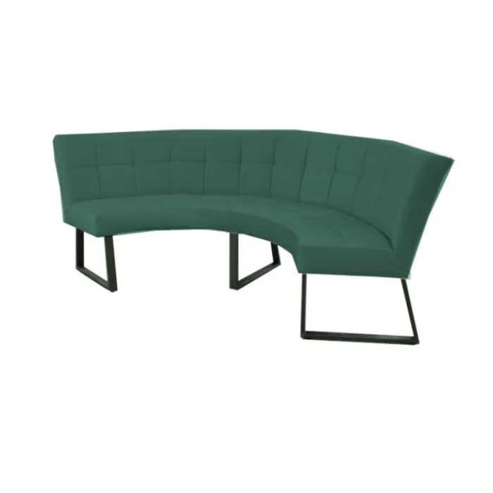 Clearance HomingXL Eetkamerbank - Amsterdam - stof Element bosgroen 20 - geschikt voor tafel 150 cm