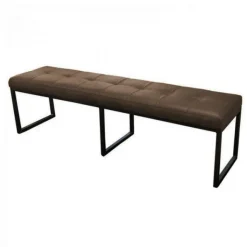 Online HomingXL Eetkamerbank - Atlanta - leer Colorado bruin 04 - 160 cm