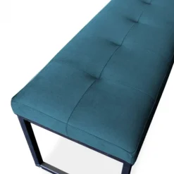 Online HomingXL Eetkamerbank - Atlanta - stof Element petrol 14 - 140 cm