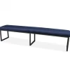 Discount HomingXL Eetkamerbank - Atlanta - stof Element blauw 13 - 160 cm