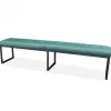 Hot HomingXL Eetkamerbank - Atlanta - stof Element turquoise 15 - 140 cm