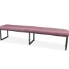Outlet HomingXL Eetkamerbank - Atlanta - stof Element roze 10 - 160 cm