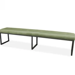 Outlet HomingXL Eetkamerbank - Atlanta - stof Element lichtgroen 11 - 200 cm