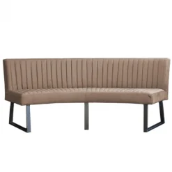 Hot HomingXL Eetkamerbank - Hengelo - stof Element beige 06 - geschikt voor ovale tafel 240 cm