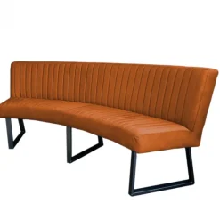 New HomingXL Eetkamerbank - Hengelo - stof Element koper 09 - geschikt voor ovale tafel 200 cm