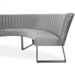 Outlet HomingXL Eetkamerbank - Hengelo - stof Element lichtgrijs 04 - geschikt voor tafel 150 cm